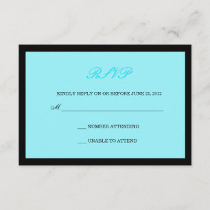 RSVP de Casamento Negro