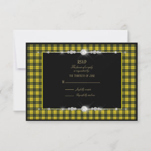 RSVP de casamento no estilo MacLachlan com Tartan 