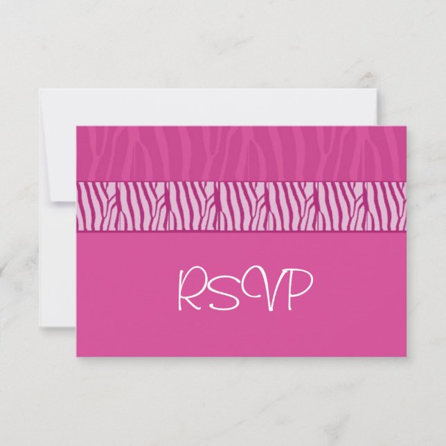 RSVP de Casamento Rosa Perfeitamente (Frente)
