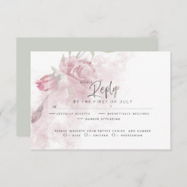 RSVP de casamento | Rosa Rosa Rosa Rosa Rosa Pinta