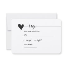 RSVP de Casamento Rustic Kraft, caligrafia