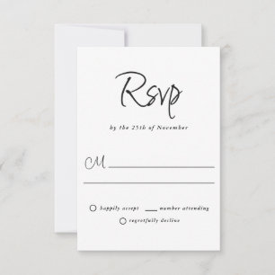 RSVP de Casamento Simples e Simples
