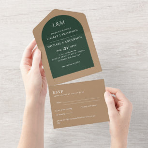 RSVP de Casamento Simples Mínimo de Tipografia em 