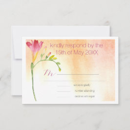 RSVP de Casamento Tropical Freesia Boho