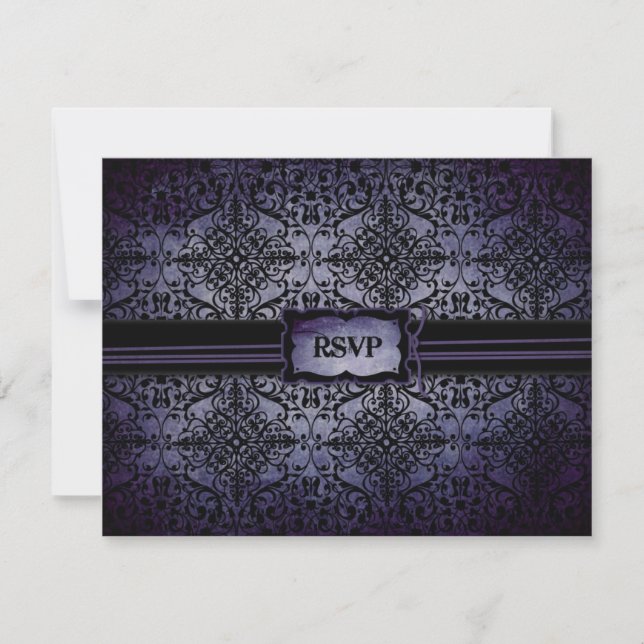 RSVP de Casamento Twilight Cartão A (Frente)