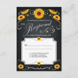 RSVP de Casamento vintage de quadro flexível de gi