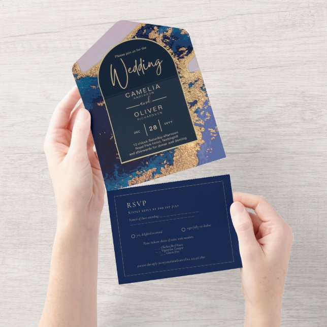 RSVP de Código QR de Código de Convite de casament (Aba destacável)