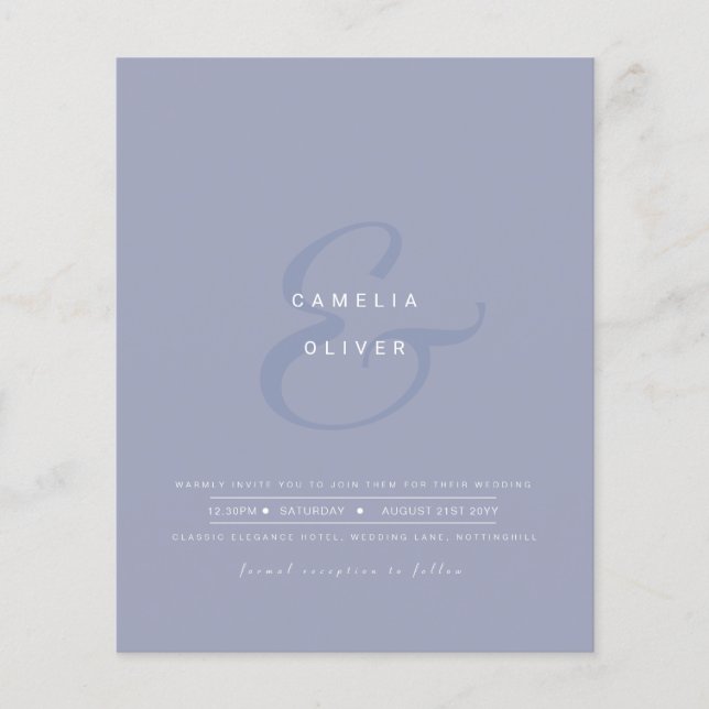 RSVP de Código QR do Convite de casamento de Amper (Frente)