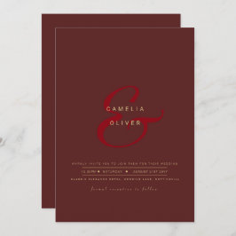 RSVP de Código QR do Convite de casamento de Amper