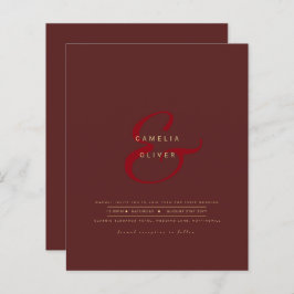 RSVP de Código QR do Convite de casamento de Amper