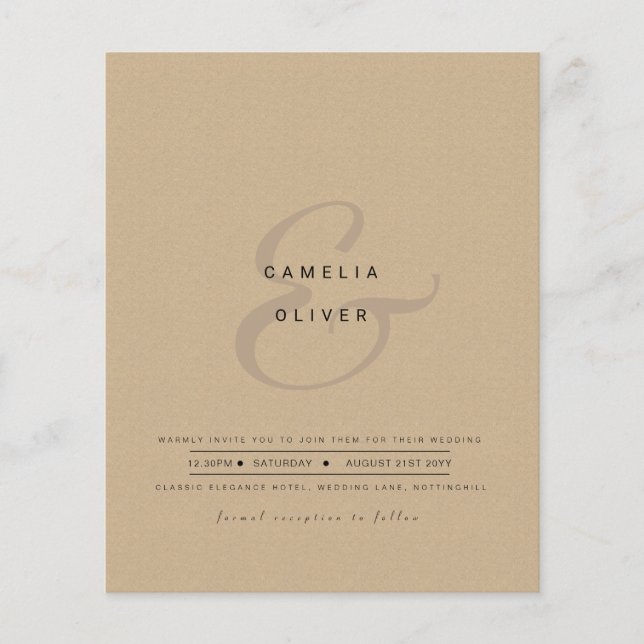 RSVP de Código QR do Convite de casamento de Amper (Frente)