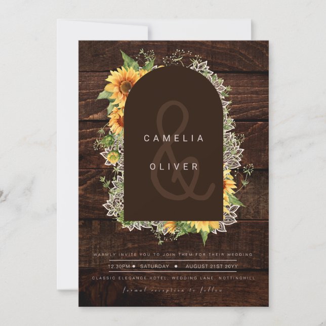 RSVP de Código QR do Convite de casamento Rastread (Frente)