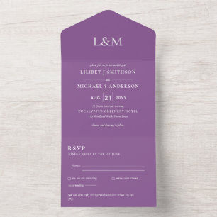 RSVP de Convite de casamento somente para texto vi
