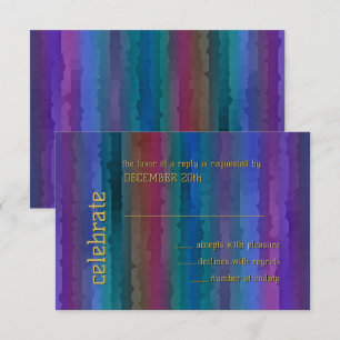 RSVP de Convite do Bar Mitzvah Techno Streaks