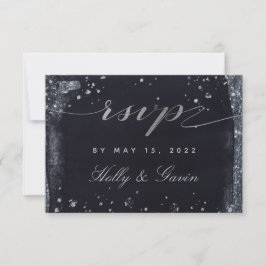 RSVP de Correio de Casamento da Noite Silver Starr