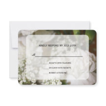 RSVP de Cravos Brancos e Respiração do Bebê