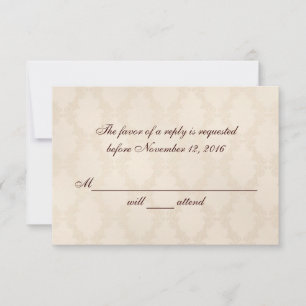 RSVP de Damasco Branco Creamy