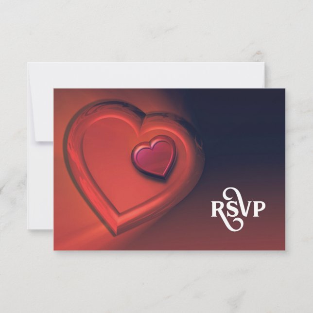 RSVP de Dois Corações (Versão 1) (Frente)