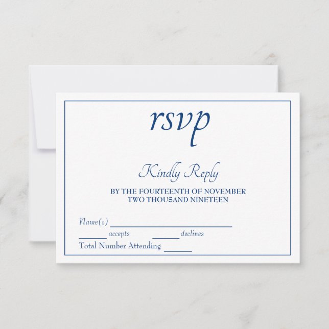 RSVP de Elegância Suave (Frente)
