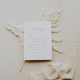 RSVP de Escolha do Menu de Casamento Minimalista r