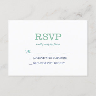 RSVP de Espuma Branca Elegante