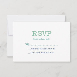 RSVP de Espuma Branca Elegante