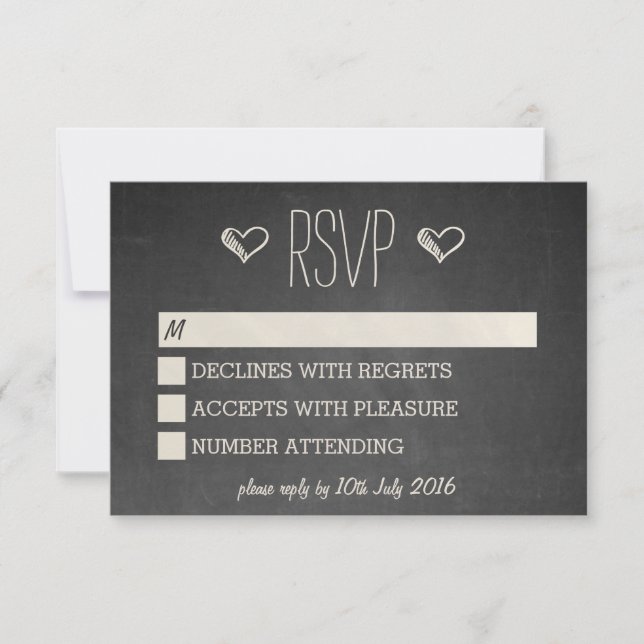 RSVP de Estilo de Quadro (Frente)