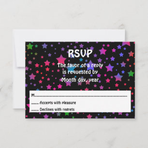 RSVP de Estrelas Neon