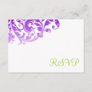 RSVP de Farinha do Ombre Roxo Elegante