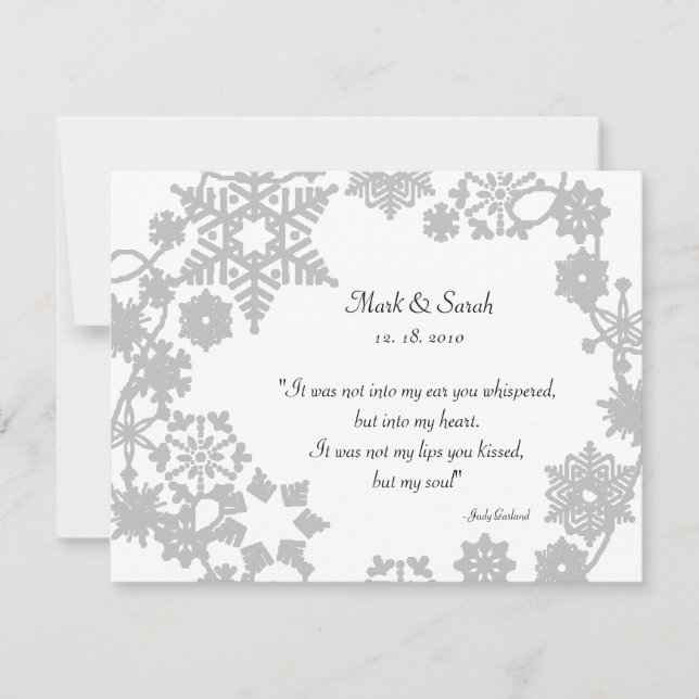 RSVP de Feriado Wreath Silver (Frente)
