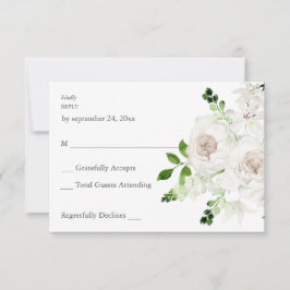 RSVP de Floral Branco sem Refeição