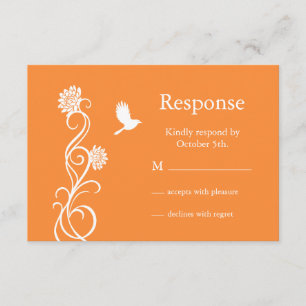 RSVP de Flores do Lotus (laranja brilhante)