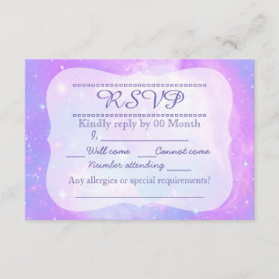RSVP de galáxias Pastel