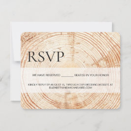 RSVP de Grain de Madeira Russo Personalizado