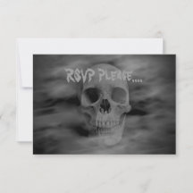 RSVP de horror do Halloween