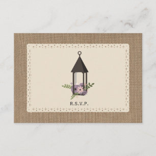 RSVP de Lanterna Floral inspirada no Burlap & Lace