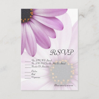 RSVP de margarida roxa