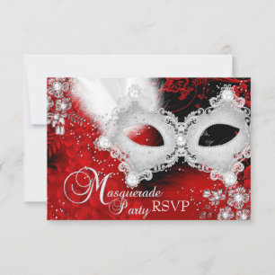 RSVP de Mascarada de Máscara Branca