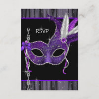 RSVP de Mascarada de Partido Preto-Branco