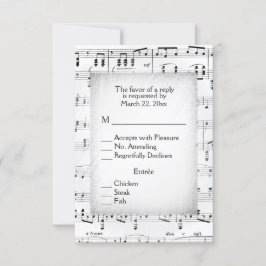RSVP de Música da Planilha com Opções de Menu