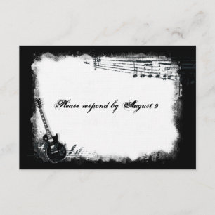 Rsvp de Música em Massa com Guitarra com envelopes