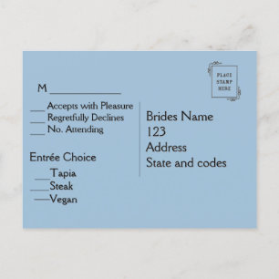 RSVP de Nuvem com Opções de Menu