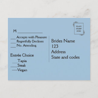 RSVP de Nuvem com Opções de Menu