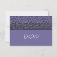 RSVP de Padrão de Cougar Roxo