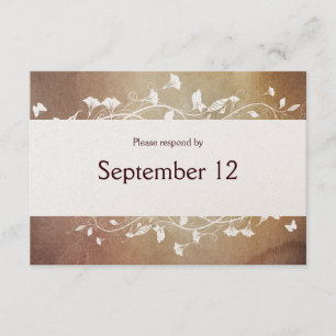 RSVP de Papel Antiquado com envelopes