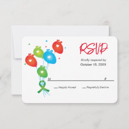 RSVP de Partidos Personalizáveis de Balões de Aniv