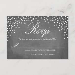RSVP de Pontos de Confetti do Quadro