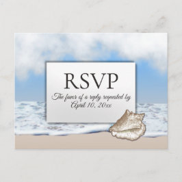 RSVP de Praia com Opções de Menu