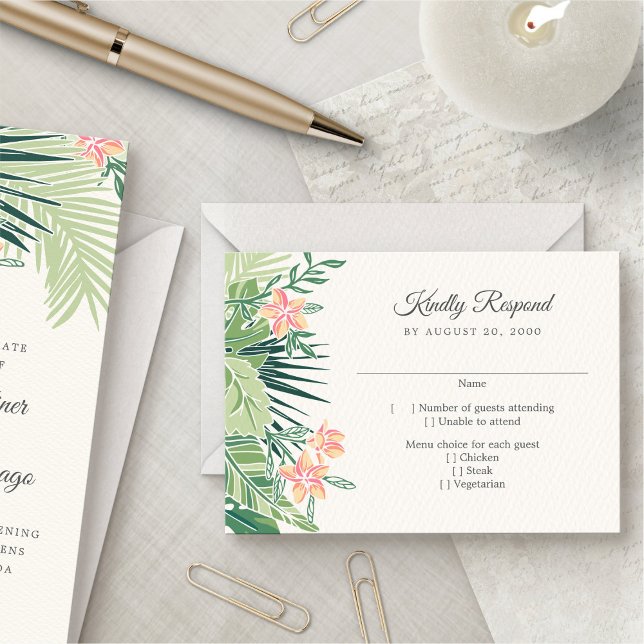 RSVP de Praia Floral Tropical (Criador carregado)