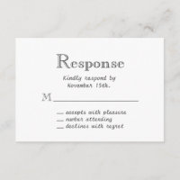 RSVP de Quadro de Chalkboard